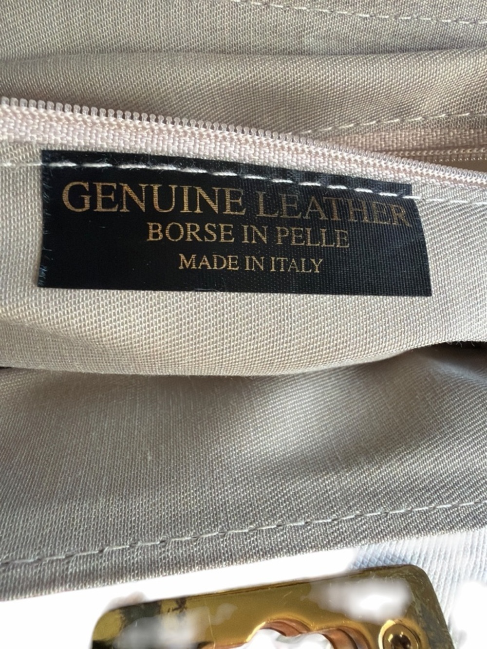 Borgonicochio Italian Leather Floral Satchel Top Handle Bag Gold Hardware - Picture 12 of 12
